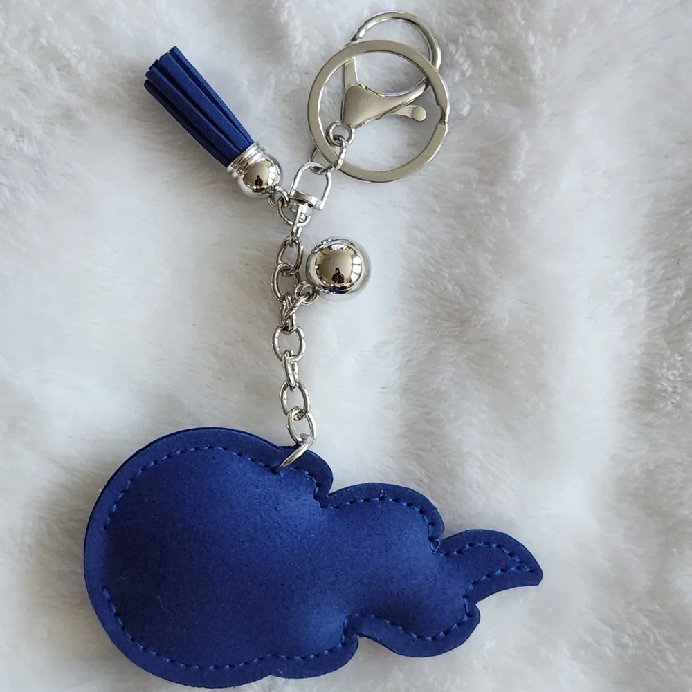Tennessee Titans Blue and Red Rhinestone Keychain Bag Charm